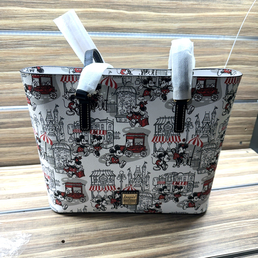 DISNEY PARKS DOONEY & BOURKE MAIN STREET MICKEY & MINNIE MOUSE TOTE BAG